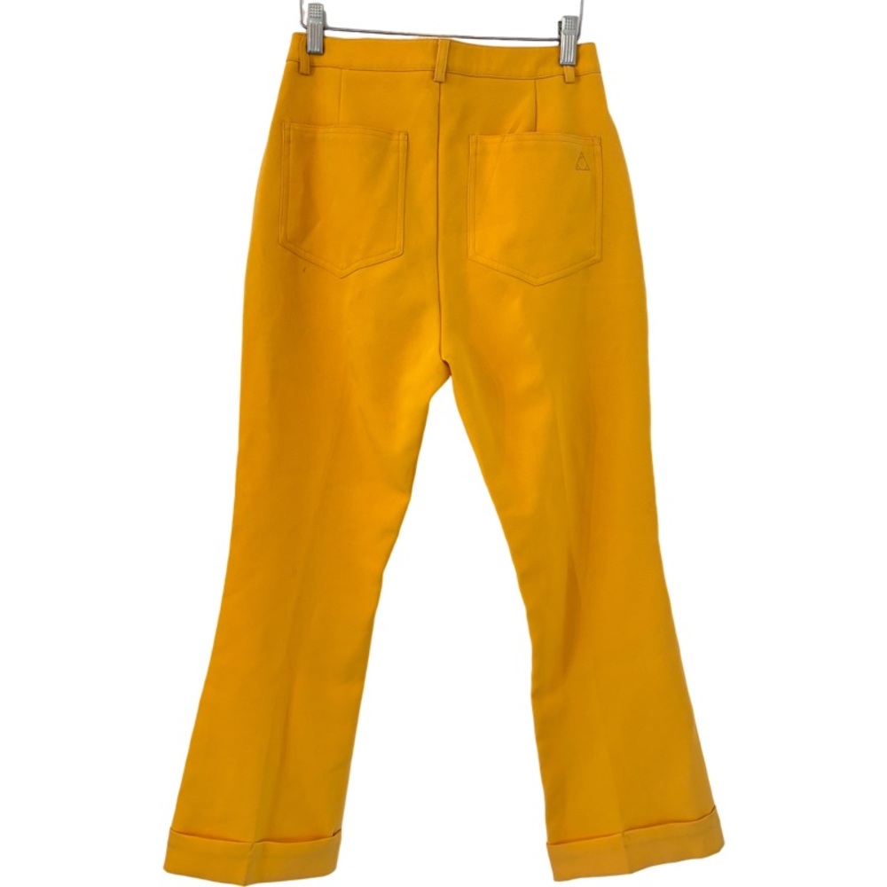 Vintage inspired UNIF High-Rise Cropped Tapered Pants in Yellow - Picture 4 of 12